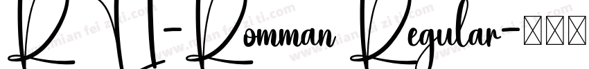 RTI-Romman Regular字体转换